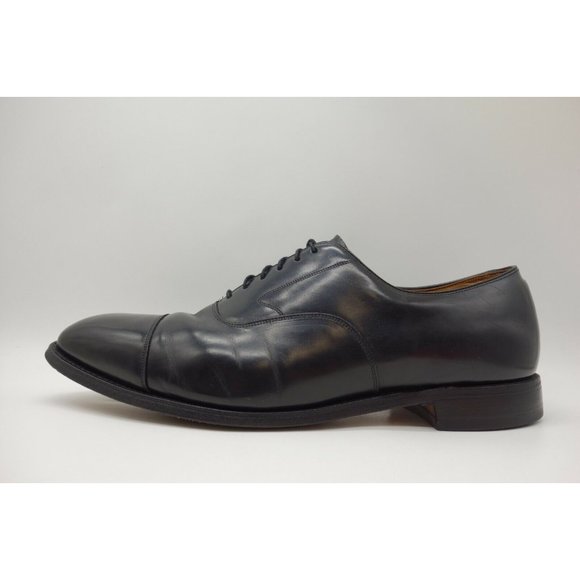 Johnston Murphy Optima USA Black Leather Cap Toe Lace Up Oxfords Shoes Mens 13 D main image 7